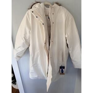 The North Face Women's Plus Arctic Parka Down Coat Gardenia White Sz 1X NEW